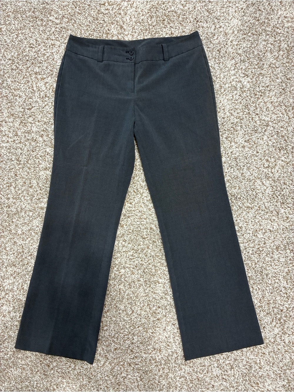 New York & Company Stretch Dress Pants Size 8 Petite Charcoal Gray Bootcut Work